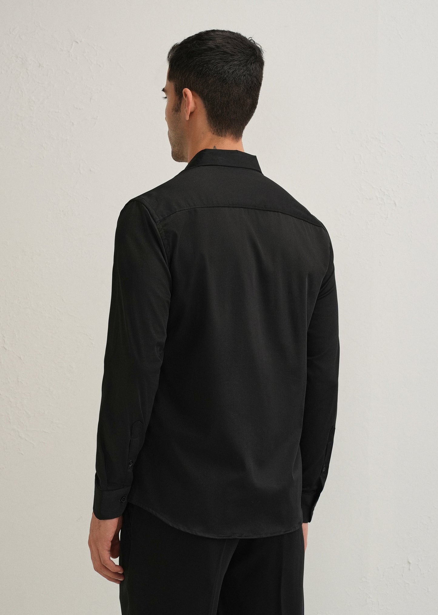 Black Metallic Flare Designer shirt