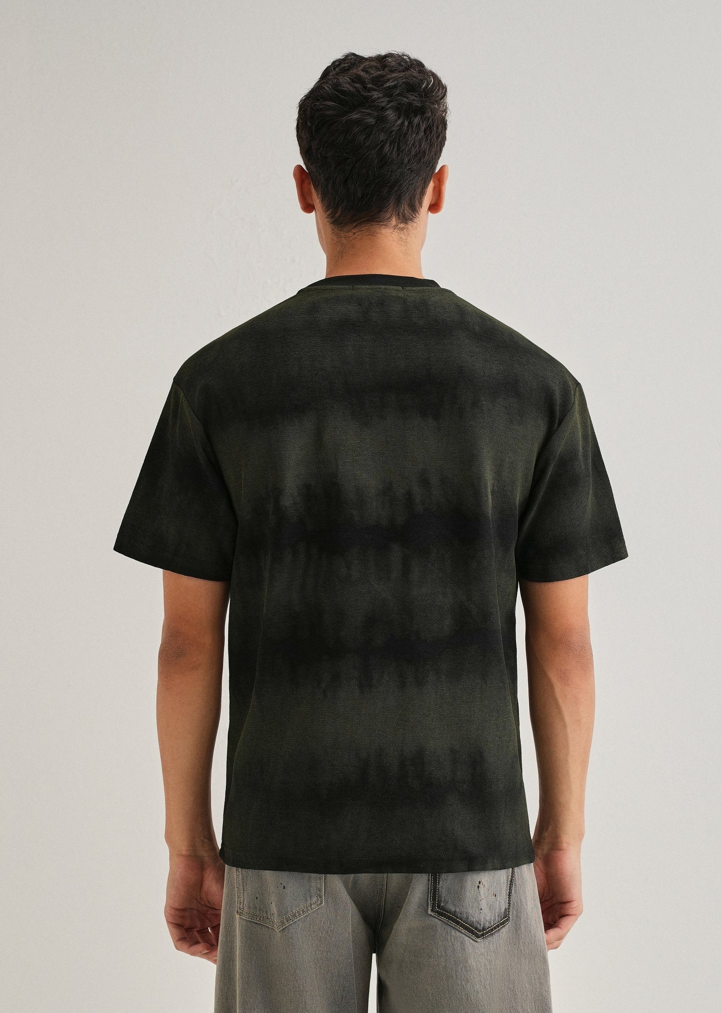 Black Olive Tie & Dye Oversized T-shirt
