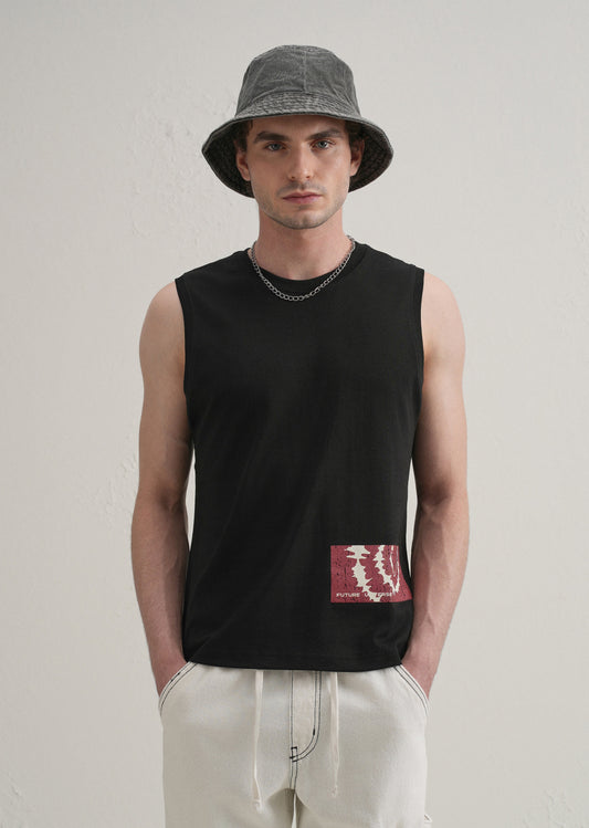 Black Printed Tank