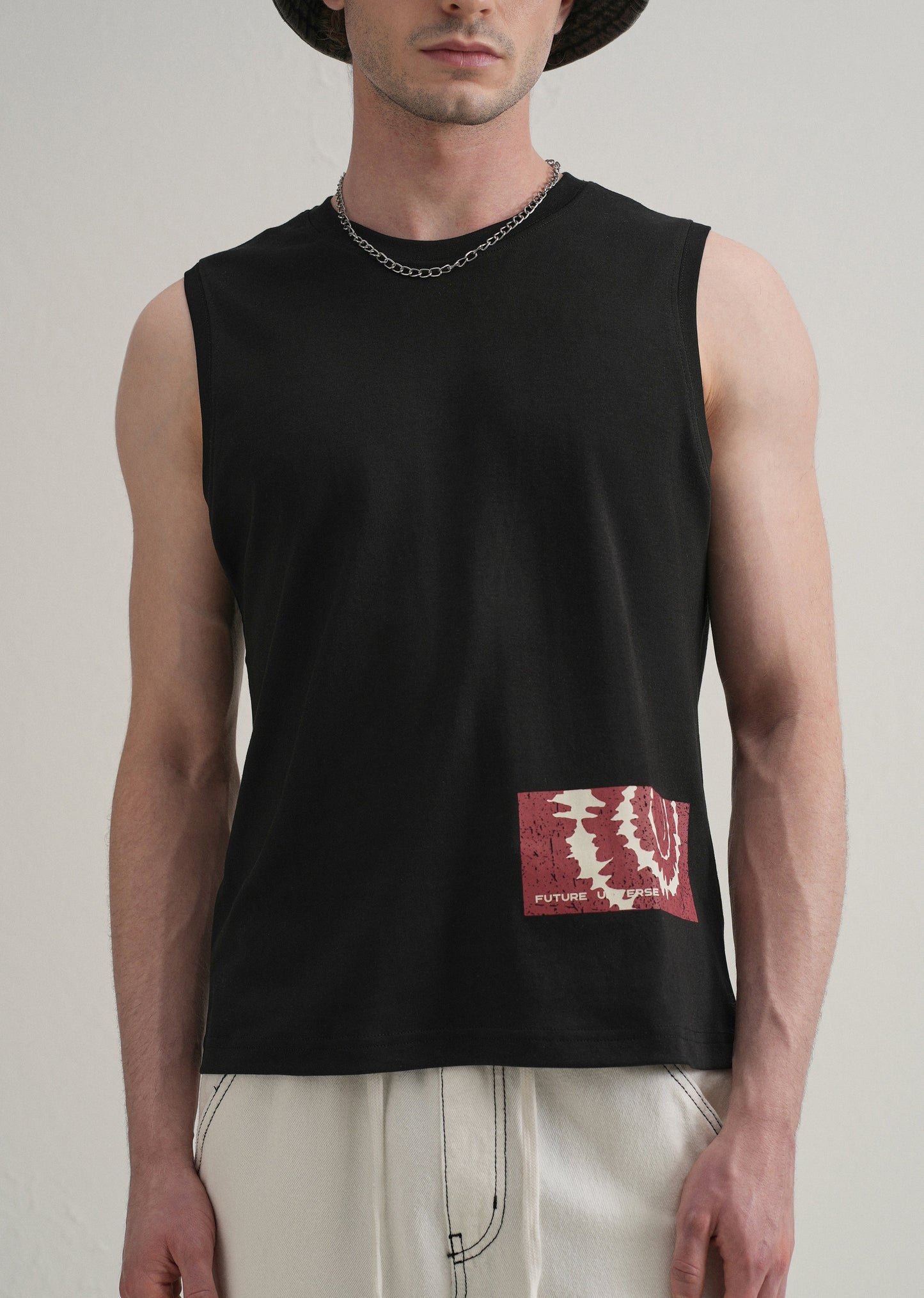 Black Printed Tank