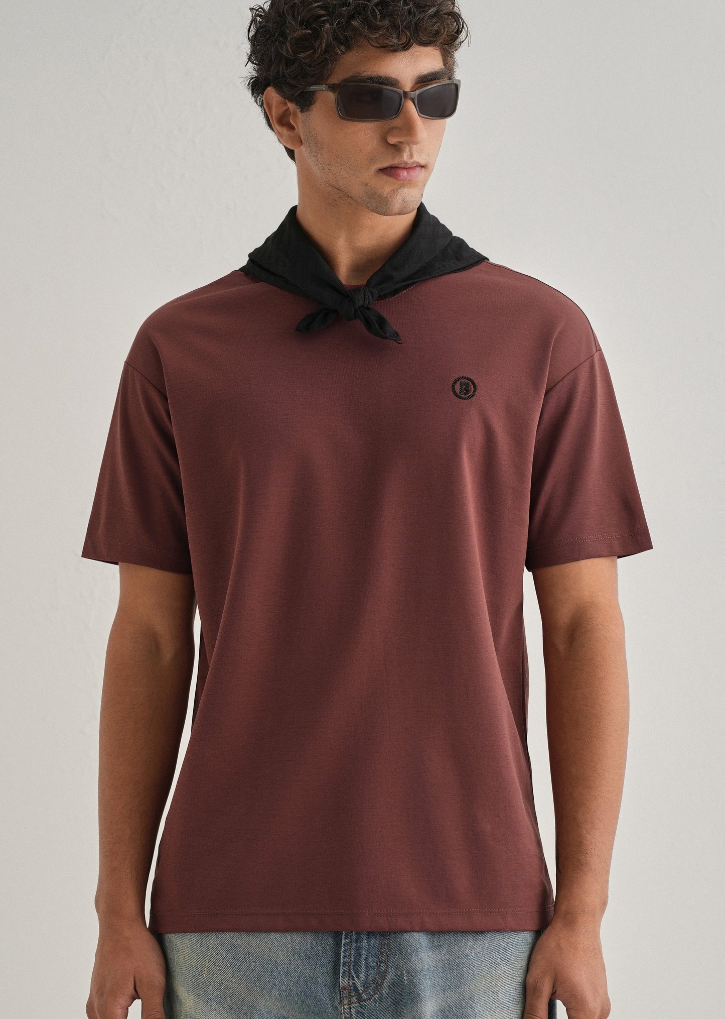 Brick Red Crew Neck T-shirt