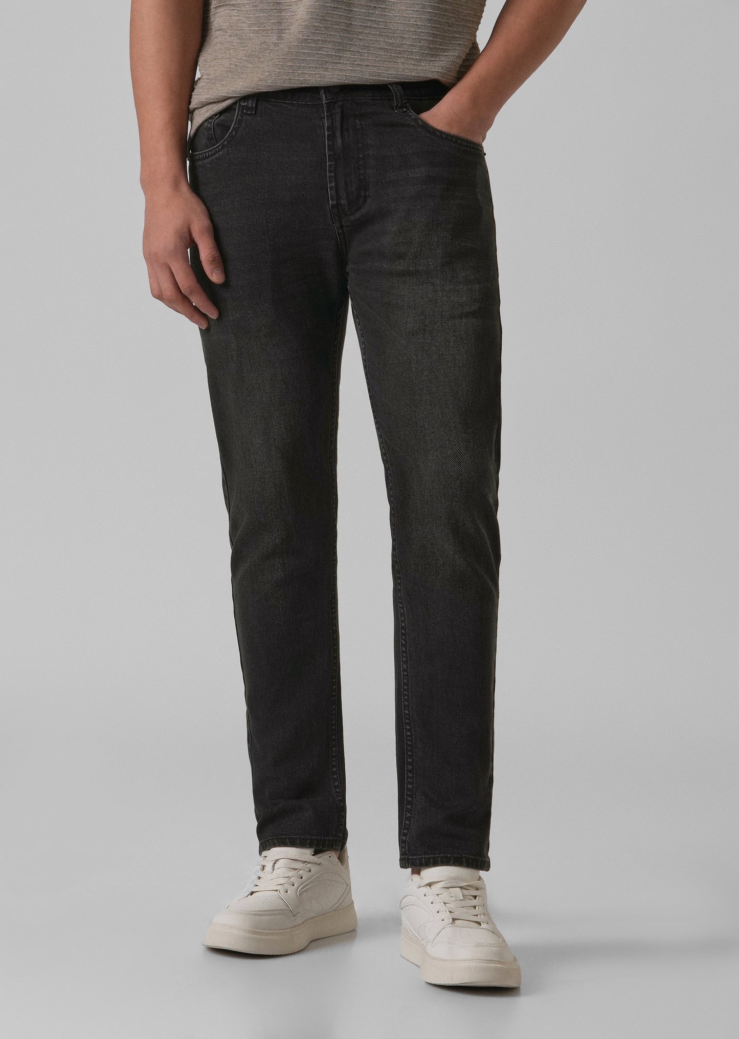 Black Charcoal Slim Fit Jeans