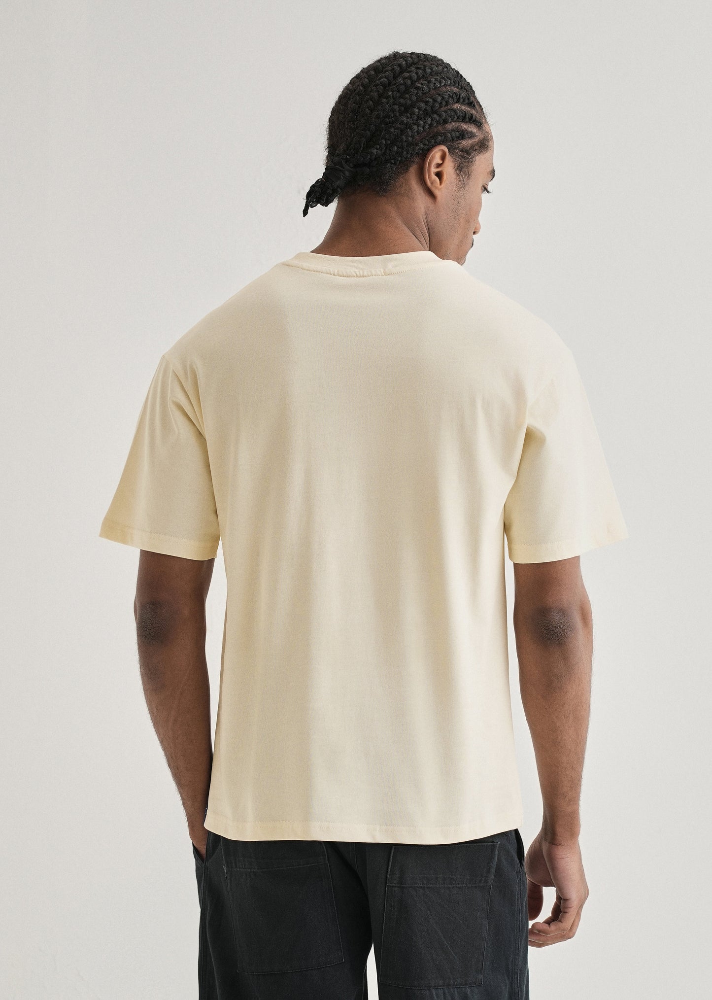 Cream Colourblock Oversized T-shirt