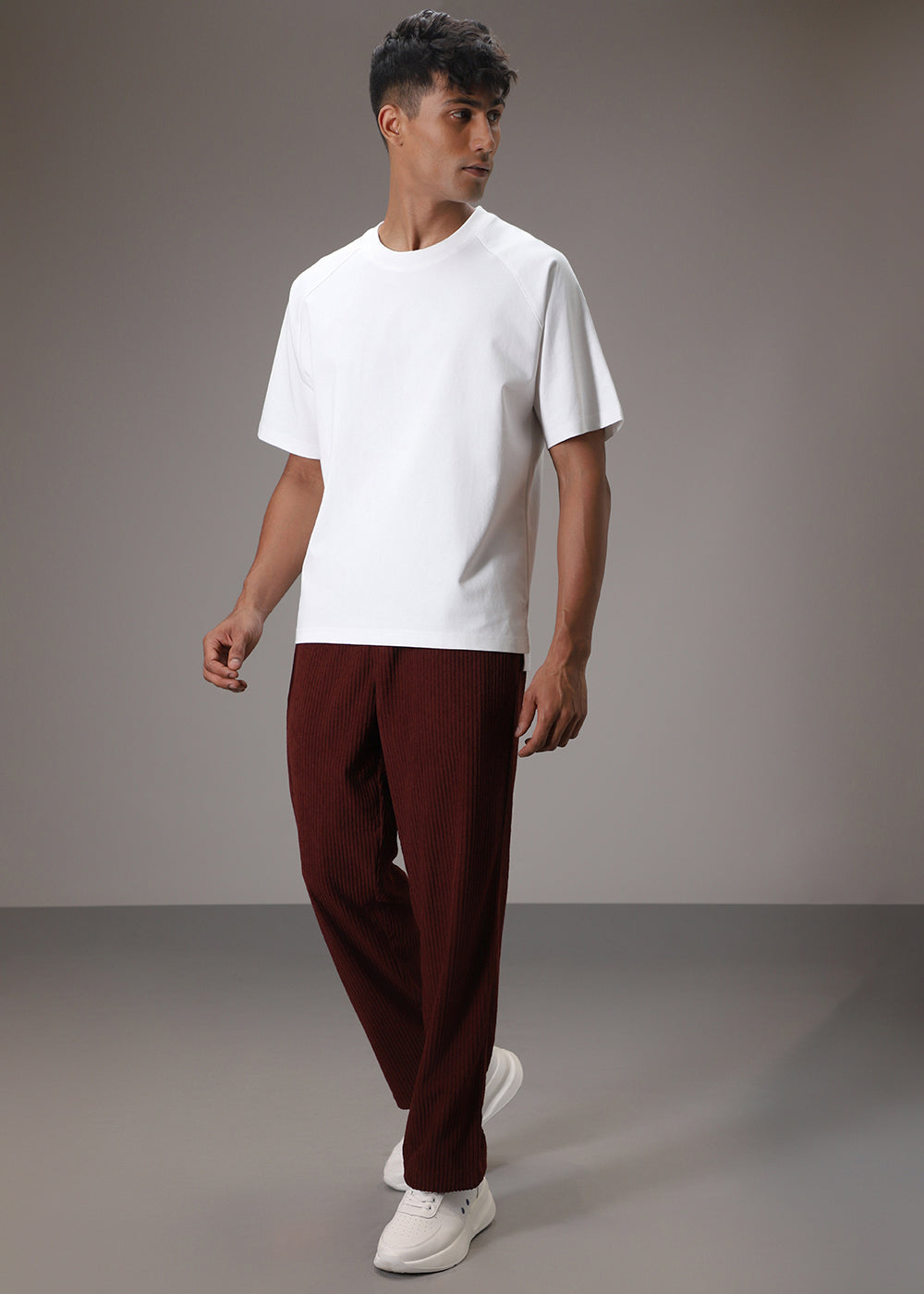 White Plain Raglan Oversized T-shirt