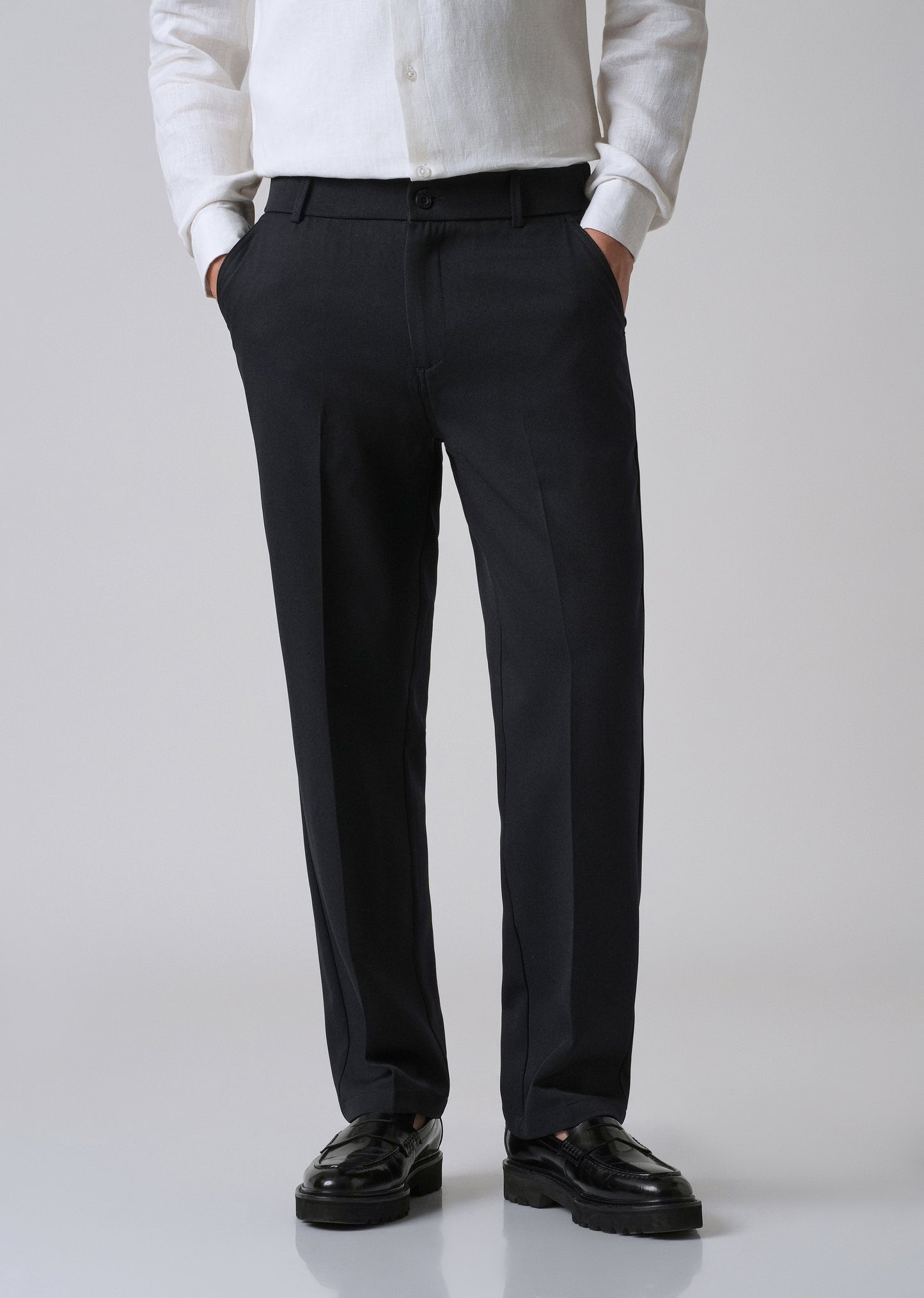 Dark Blue Relaxed Fit Trousers