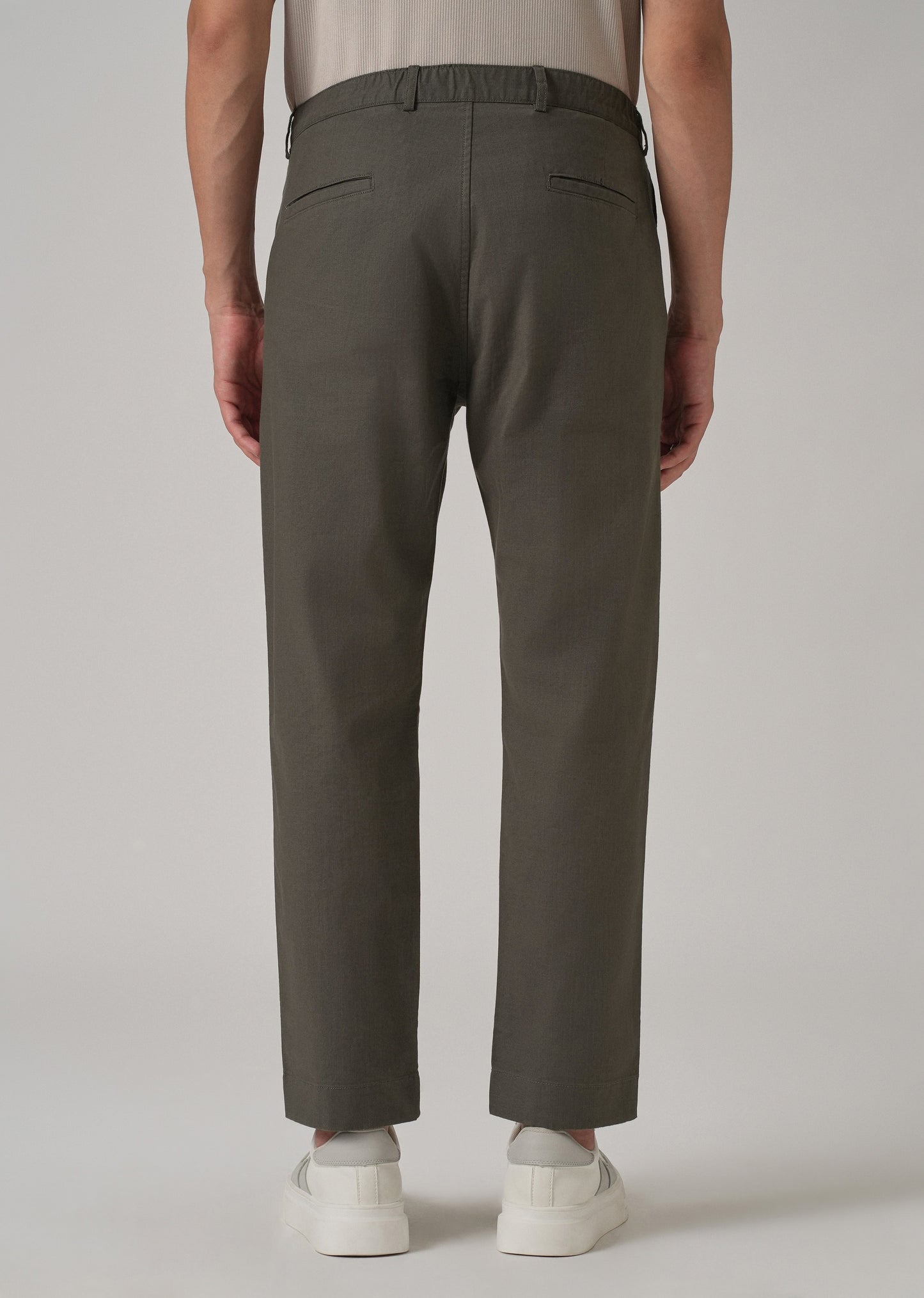 Dark Grey Cotton Trouser