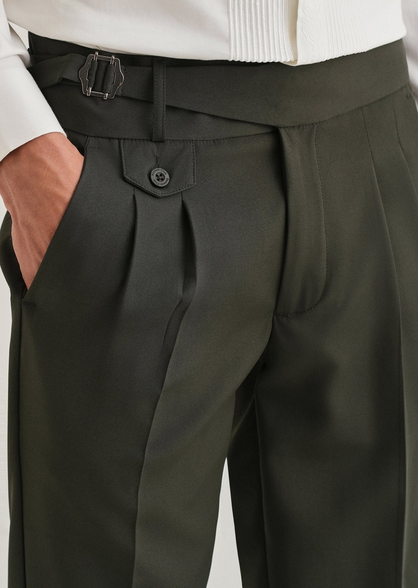 Deep Slate Green Gurkha Pant