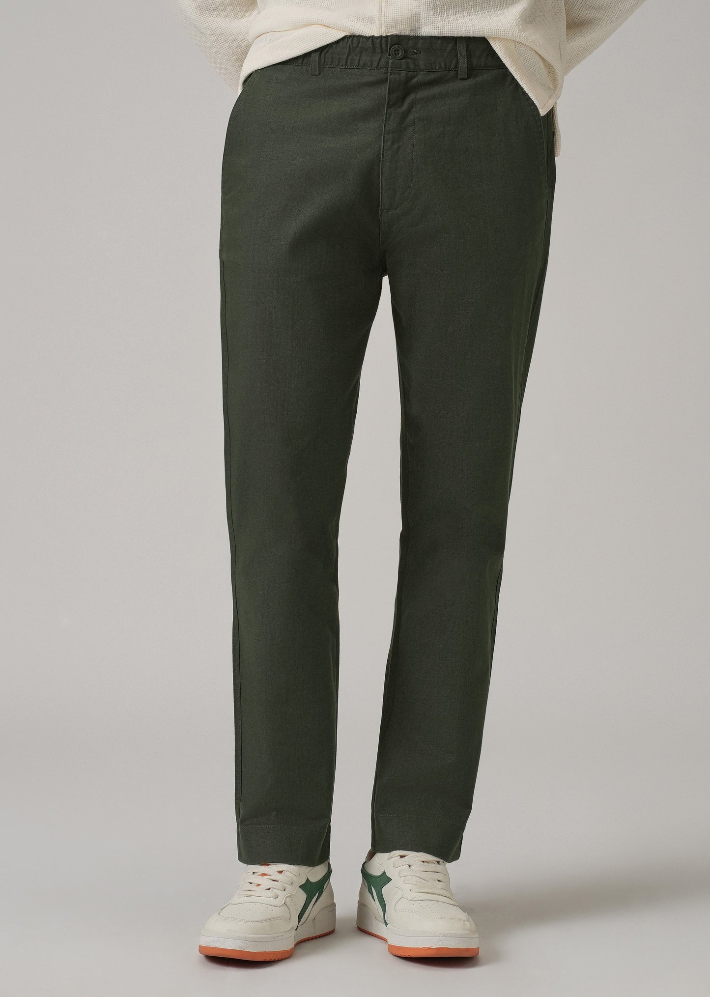 Fern Green Cotton Trouser