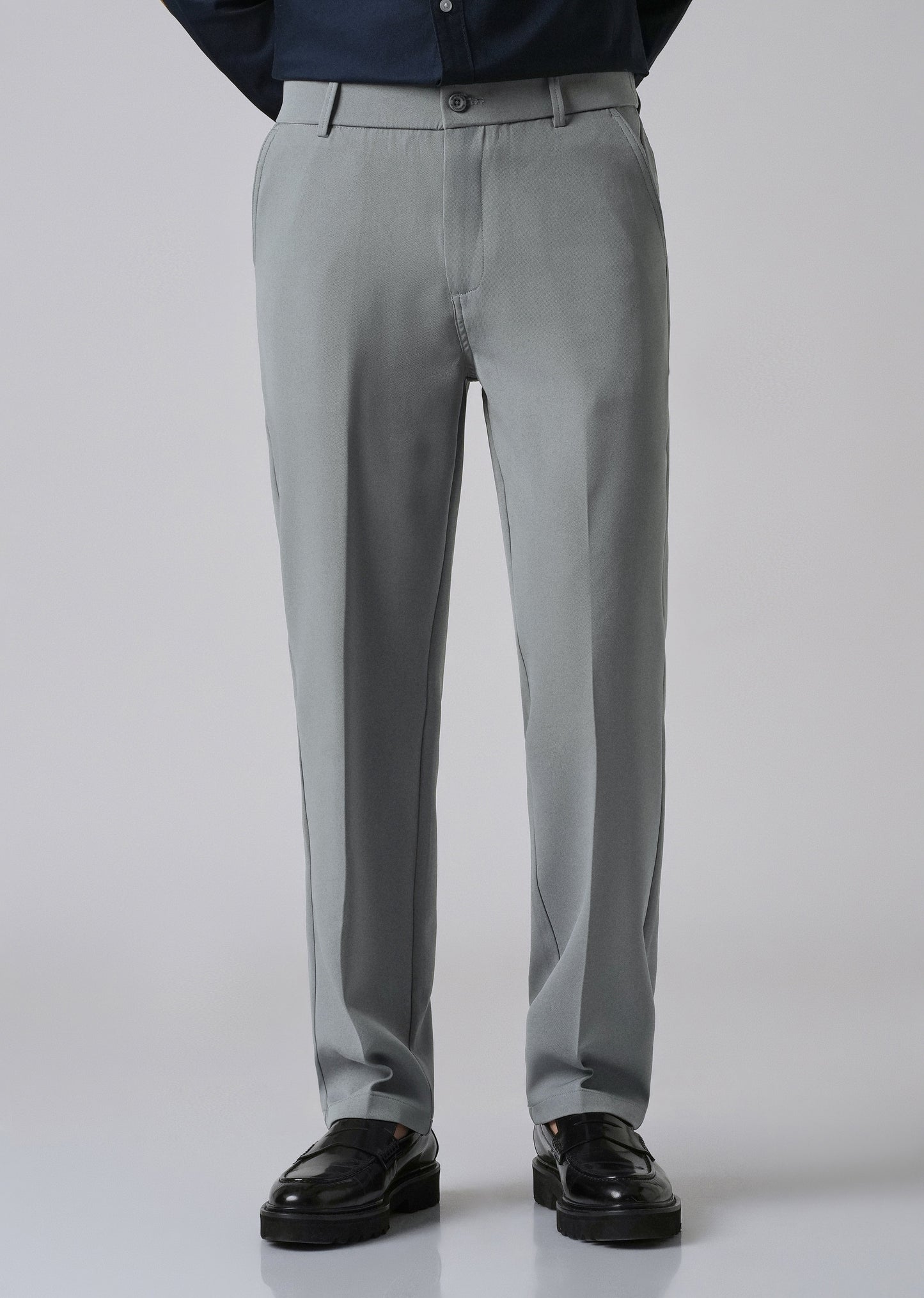 Grey Relaxed Fit Trousers