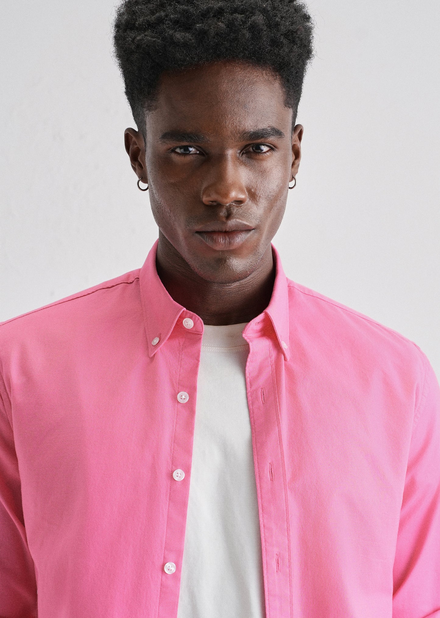 Knockout Pink Plain Oxford Shirt