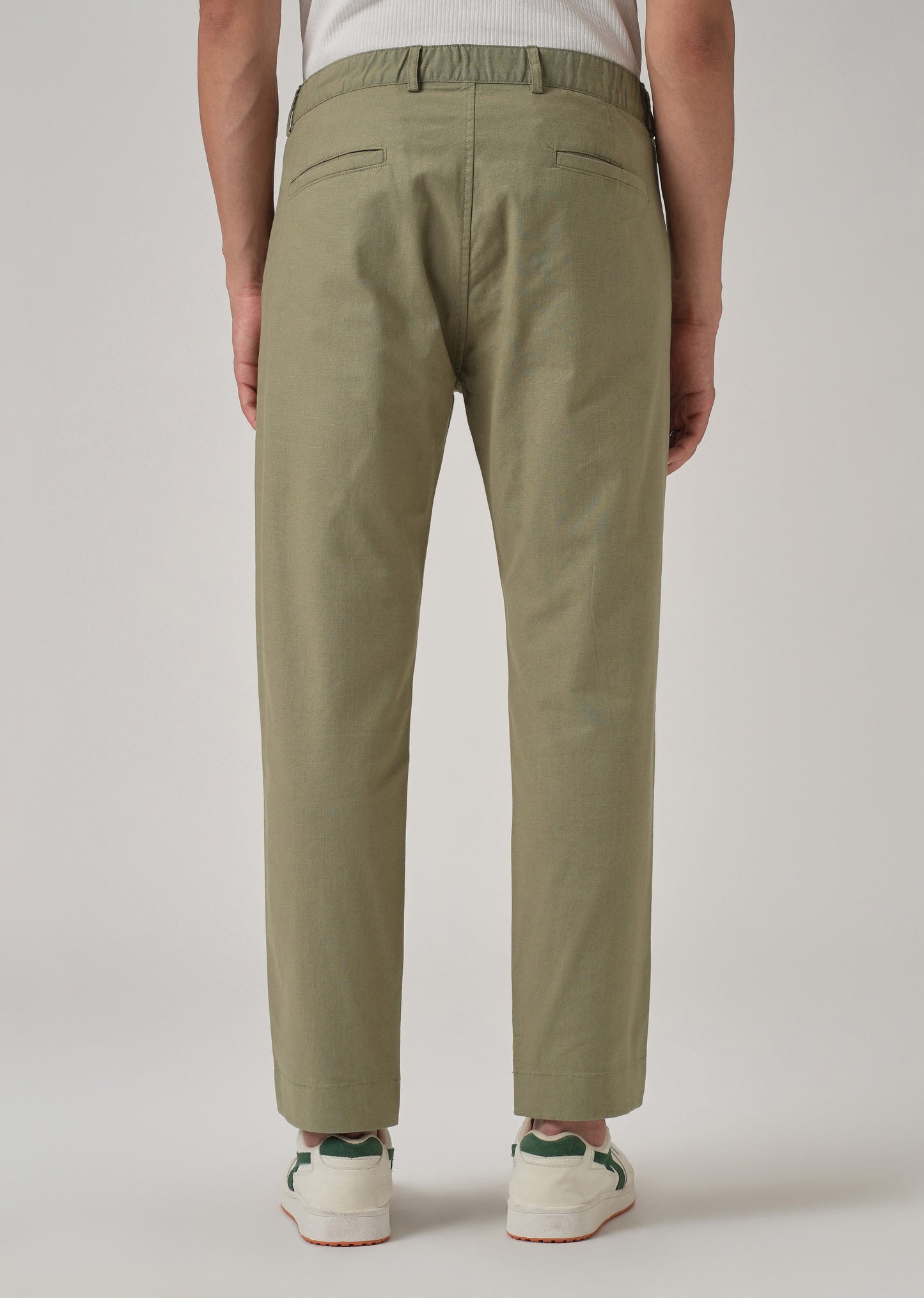 Olive Green Cotton Trouser