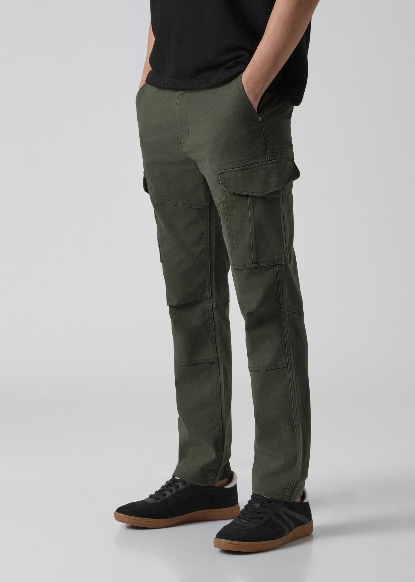 Pine Green Regular Fit Cargo Pant