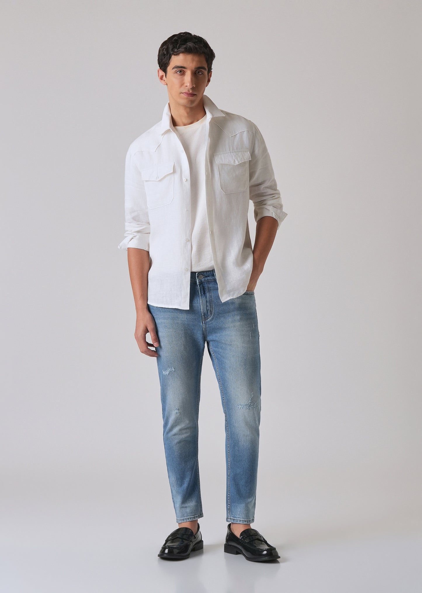 Ribbed Honor Blue Slim fit Jeans
