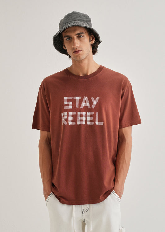 Terracotta Printed Oversized T-shirts