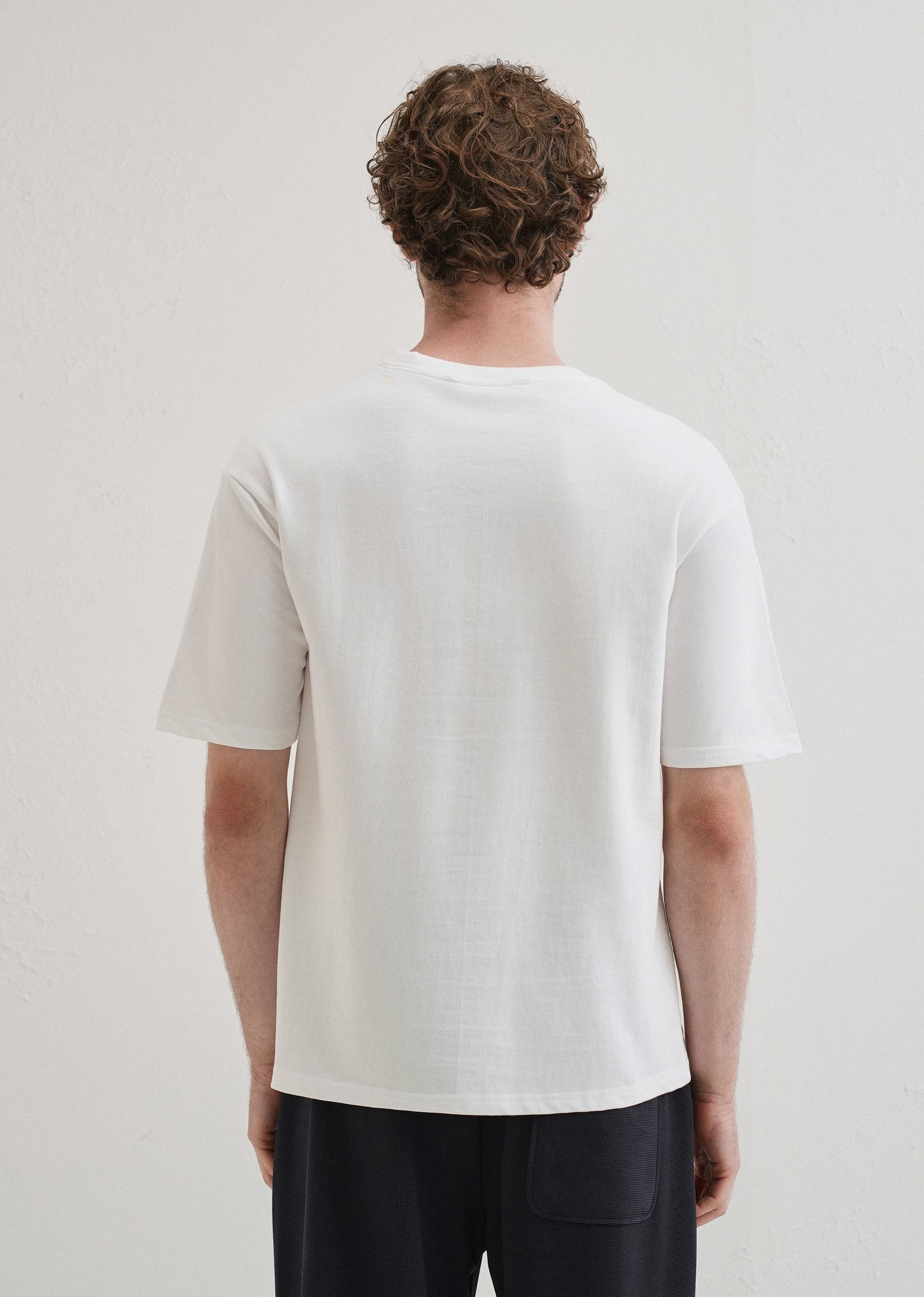 White Basic Relaxed Fit T-shirt