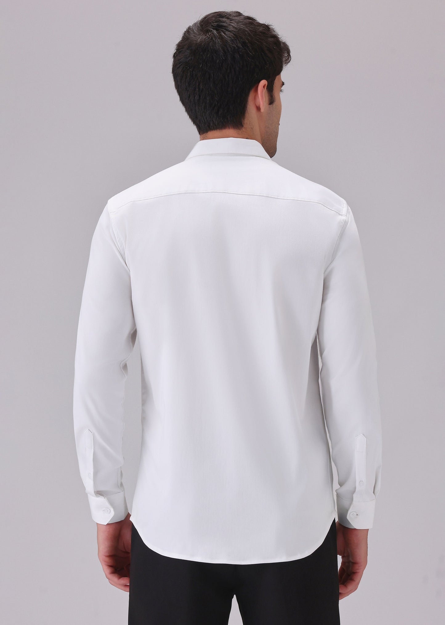 White Glimmer Designer Shirt