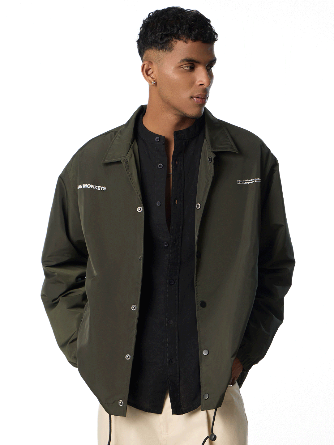 Button Down Lightweight Jacket // Olive Green