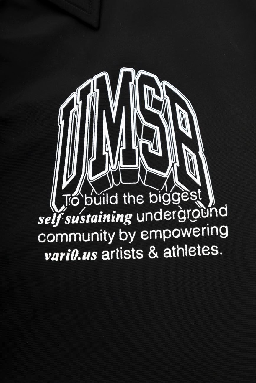 Umsb Coach Jacket // Black